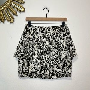 Ecoté Abstract Print Mini Skirt